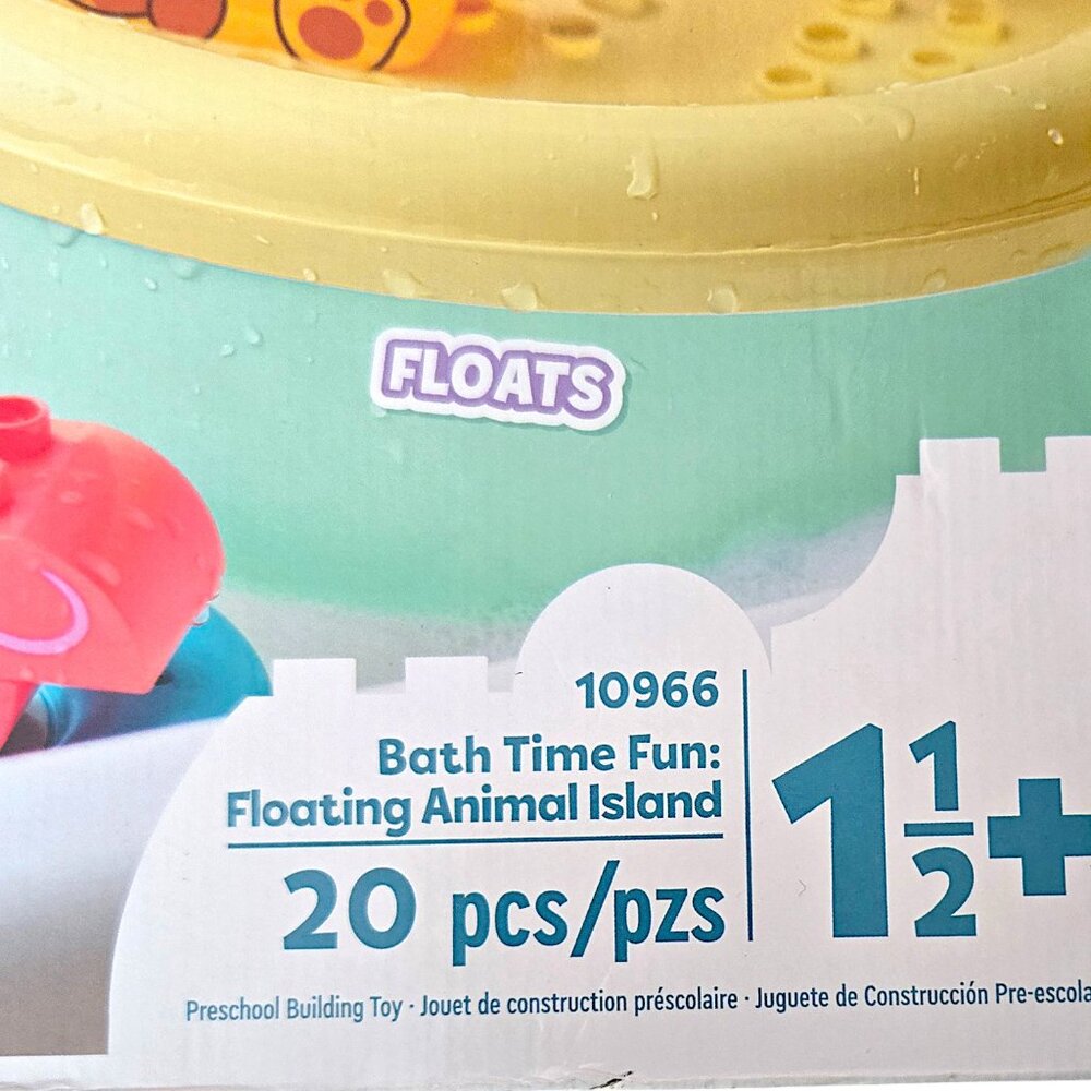 LEGO Duplo Bath Time Fun: Floating Animal Island 20Pcs Building Toy, Sealed - Picture 7 of 12